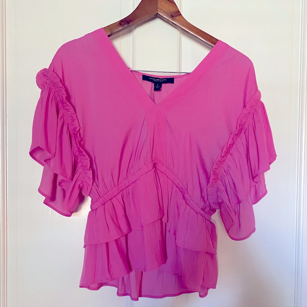 Marc New York Ruffled Top